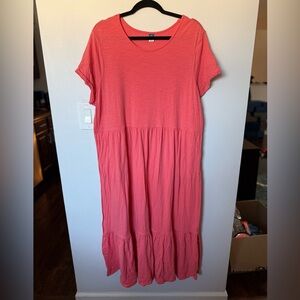 Old Navy Coral Short Sleeve Dress